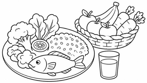 Ficha de los alimentos para 2.º de Primaria (con soluciones)
