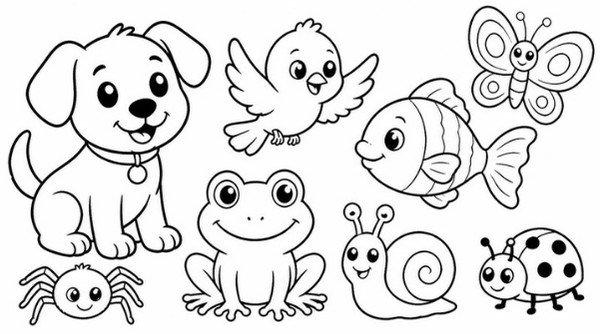 Ficha de animales vertebrados e invertebrados para 2.º de Primaria