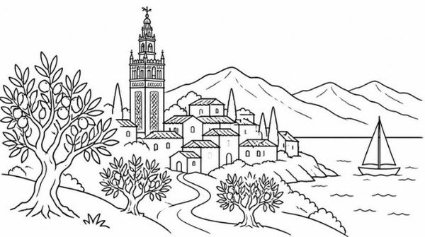 Ficha de las provincias de Andalucía para 3.º de Primaria